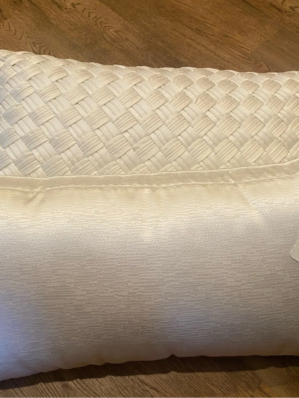 SET 2 Hotel Collection Glint Basketweave Decorative Pillow, 12